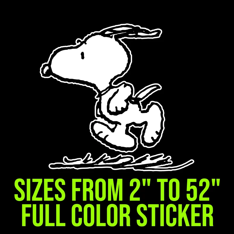 Snoopy Full Color Vinyl Decal