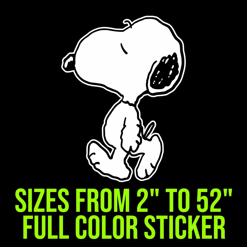 Snoopy Full Color Vinyl Decal
