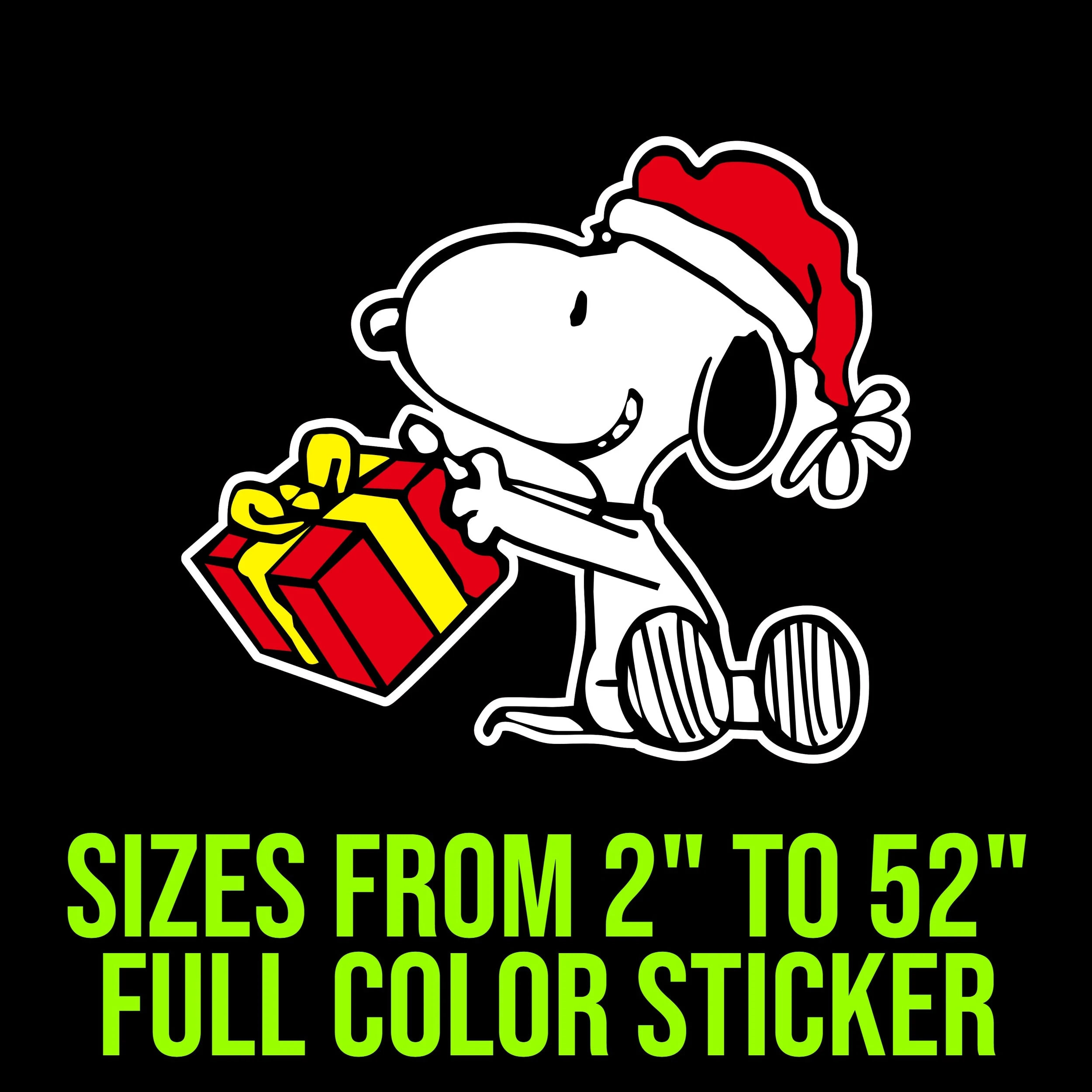 Snoopy - Gift - Full Color Vinyl Decal