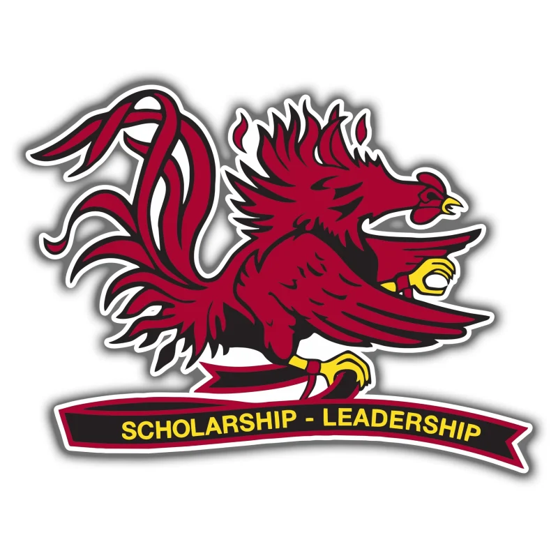South Carolina Gamecocks Full Color Vinyl Sticker - Custom Size