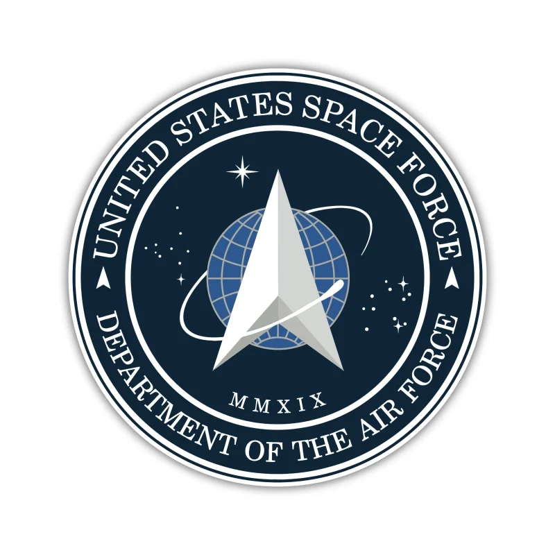 Space Force - Circle Logo - Iron On DTF Transfer - Custom Size