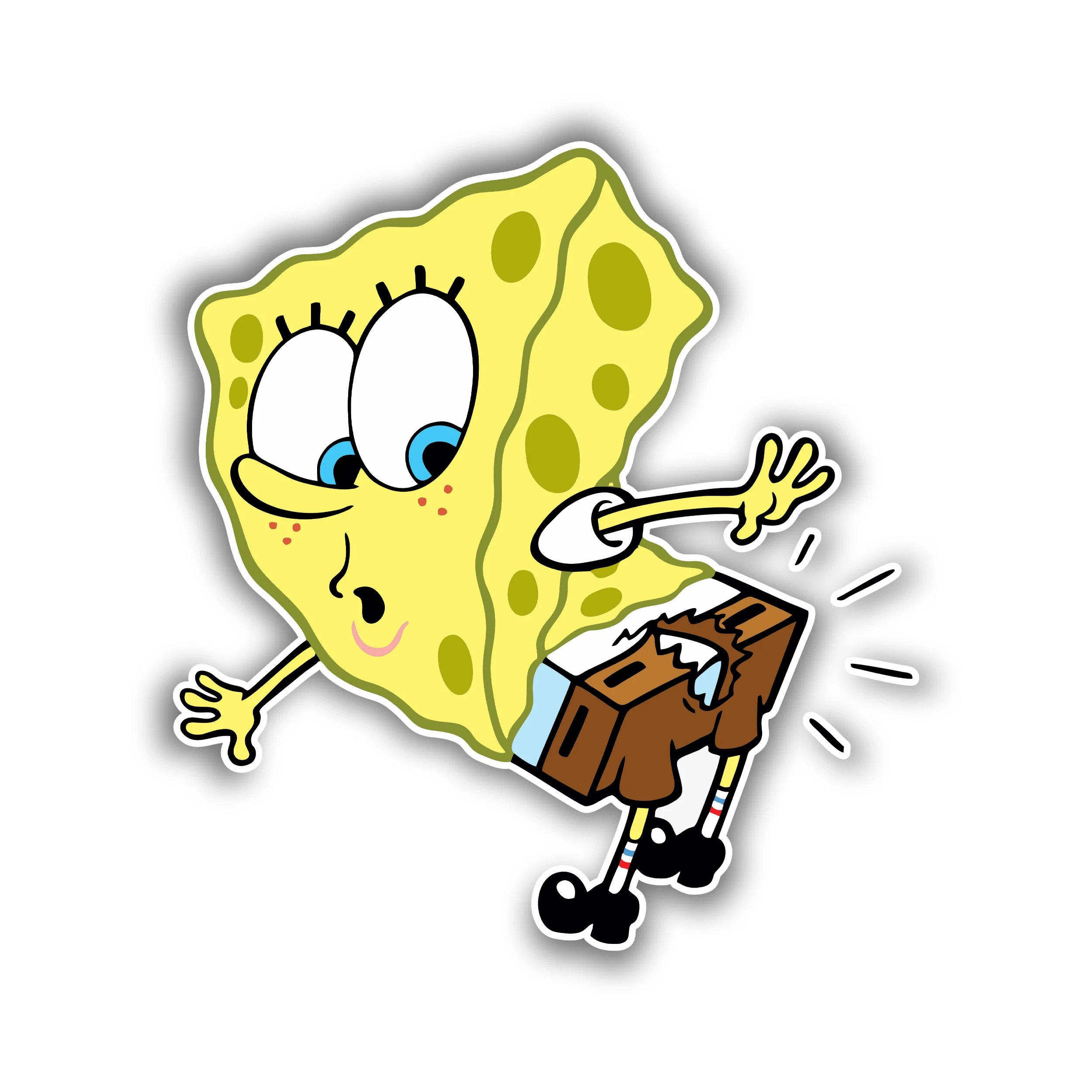 Spongebob - Full Color Vinyl Decal - Custom Size