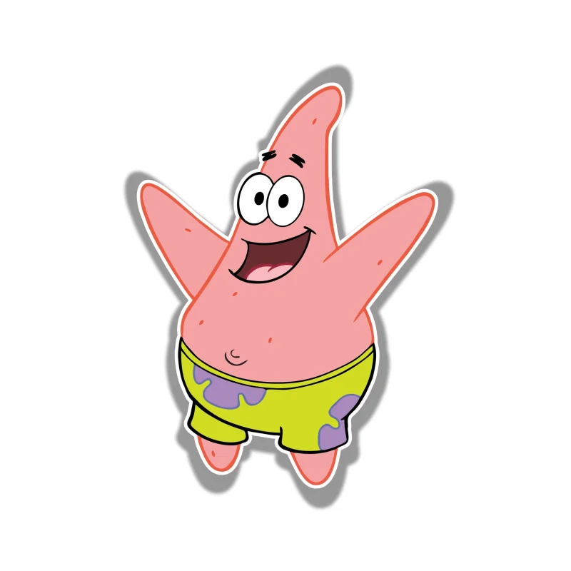 Spongebob - Patrick Full Color Vinyl Decal - Custom Size
