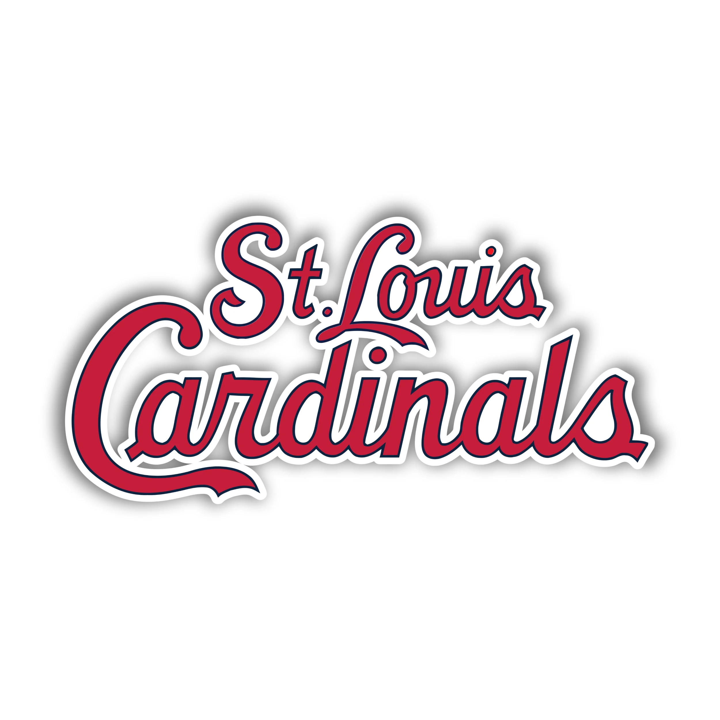 St. Louis Cardinals - Name Cursive - Iron On DTF Transfer - Custom Size