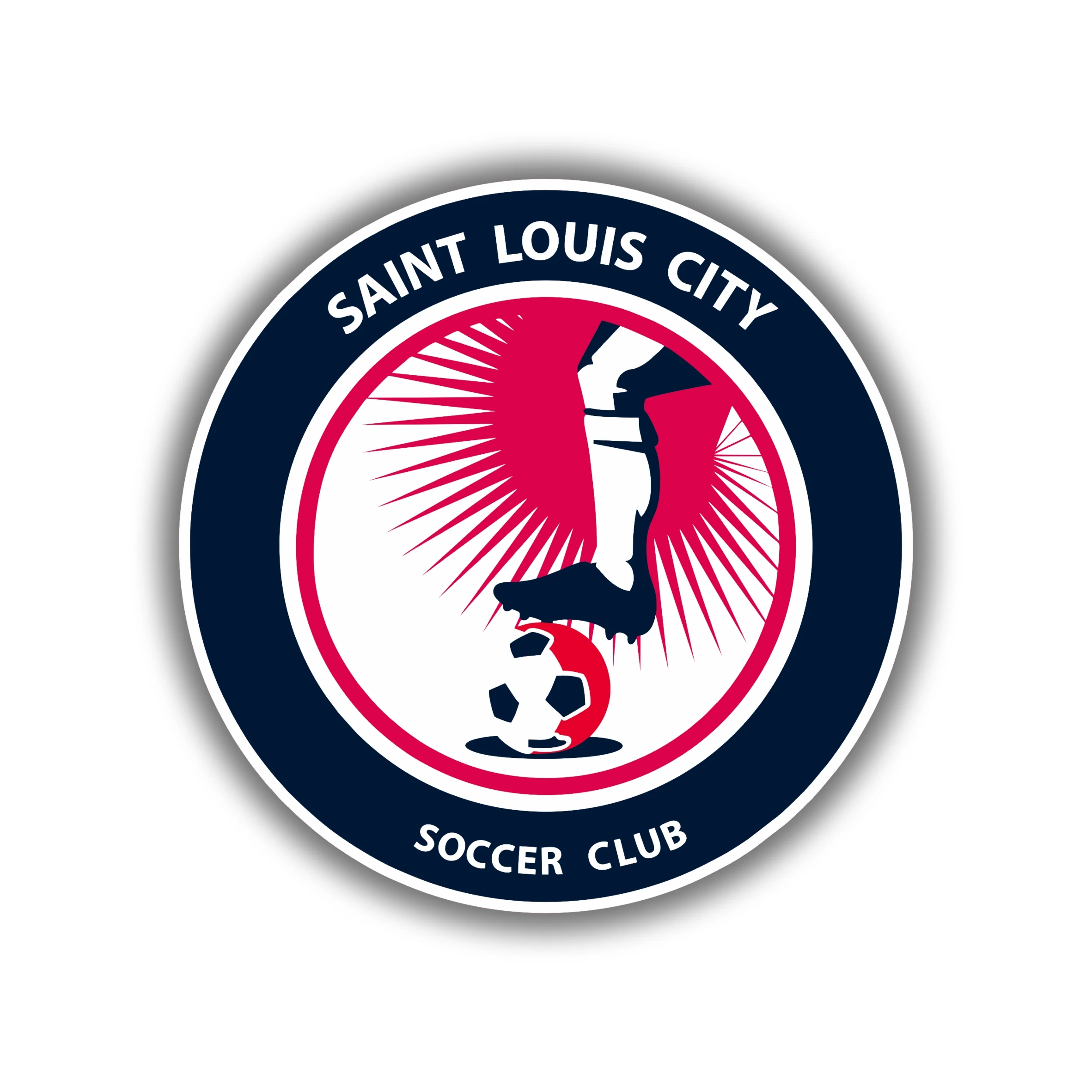 St. Louis City SC - Circle With Name - Iron On DTF Transfer - Custom Size
