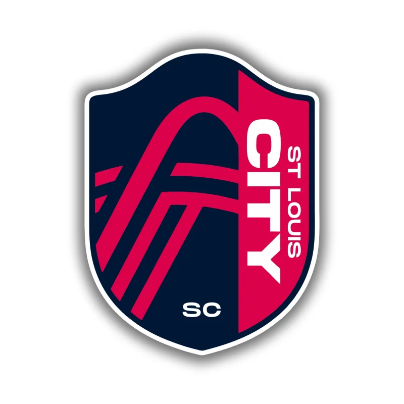 St. Louis City SC - Logo - Full Color Vinyl Sticker - Custom Size