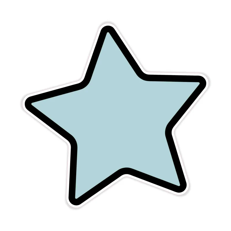 Star Full Color Vinyl Decal - Custom Size