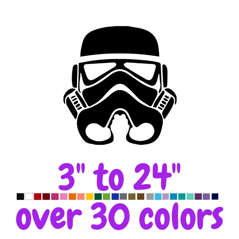 Star Wars Stormtrooper Vinyl Decal - Custom Size