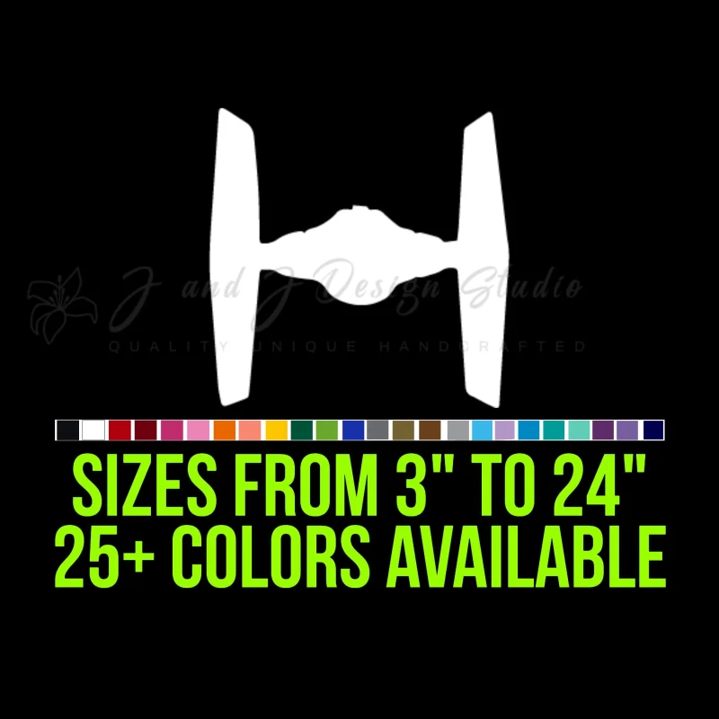 Star Wars TIE Fighter Vinyl Decal - Custom Size