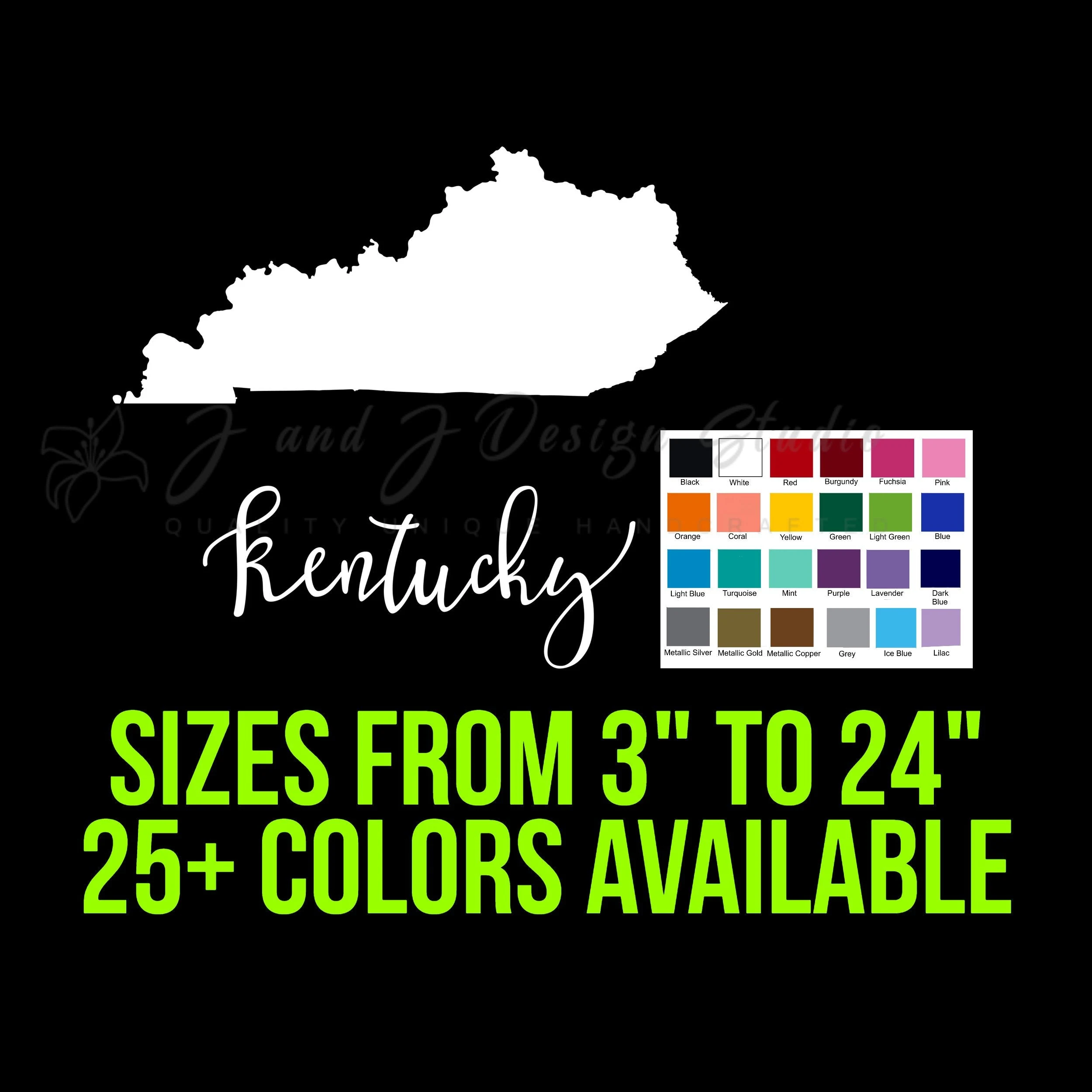 State of Kentucky - Custom Size
