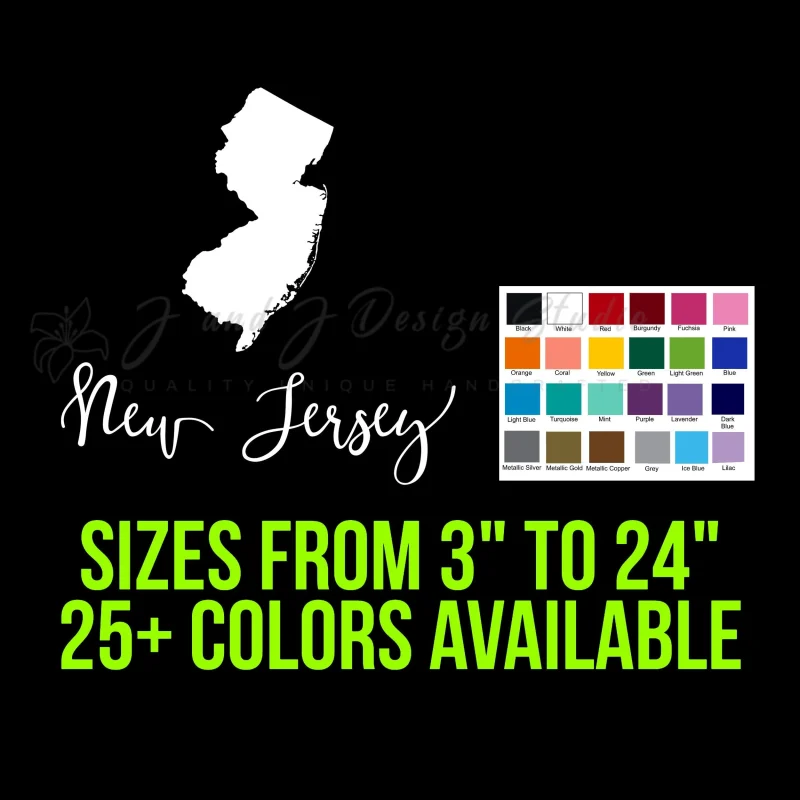 State of New Jersey - Custom Size