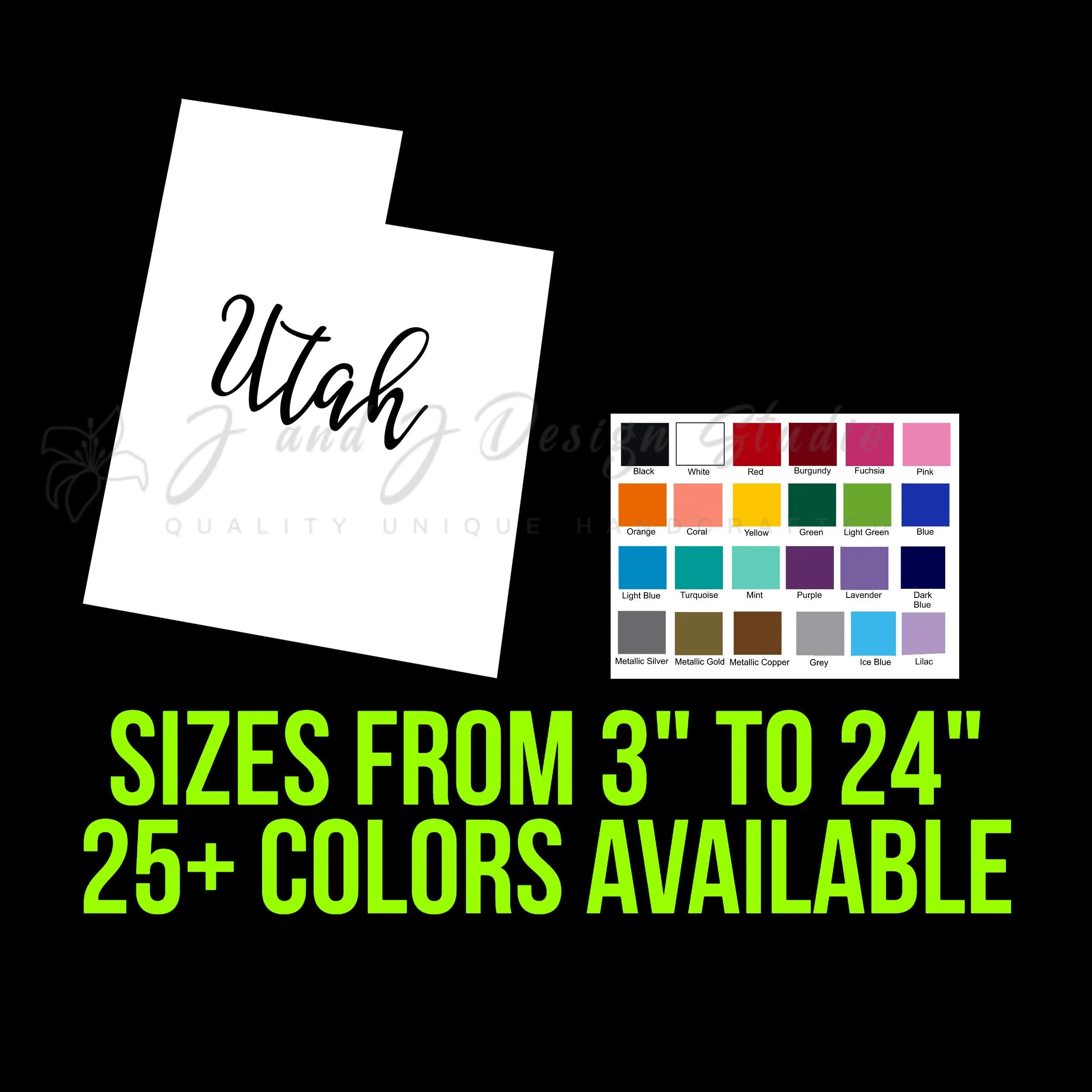 State of Utah - Custom Size