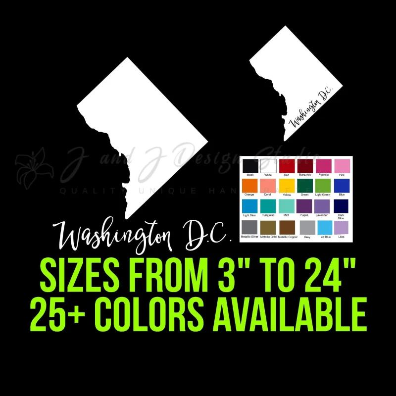 State of Washington D.C. - Custom Size