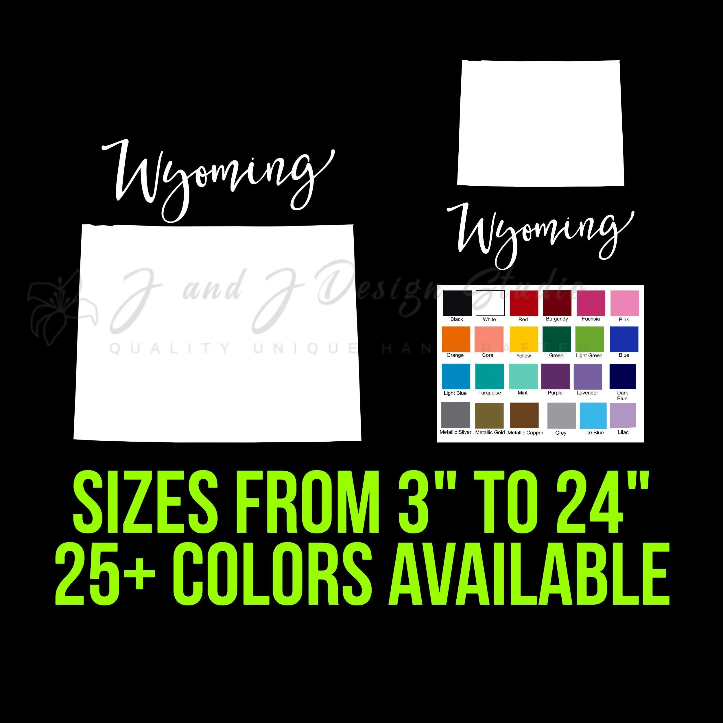 State of Wyoming - Custom Size