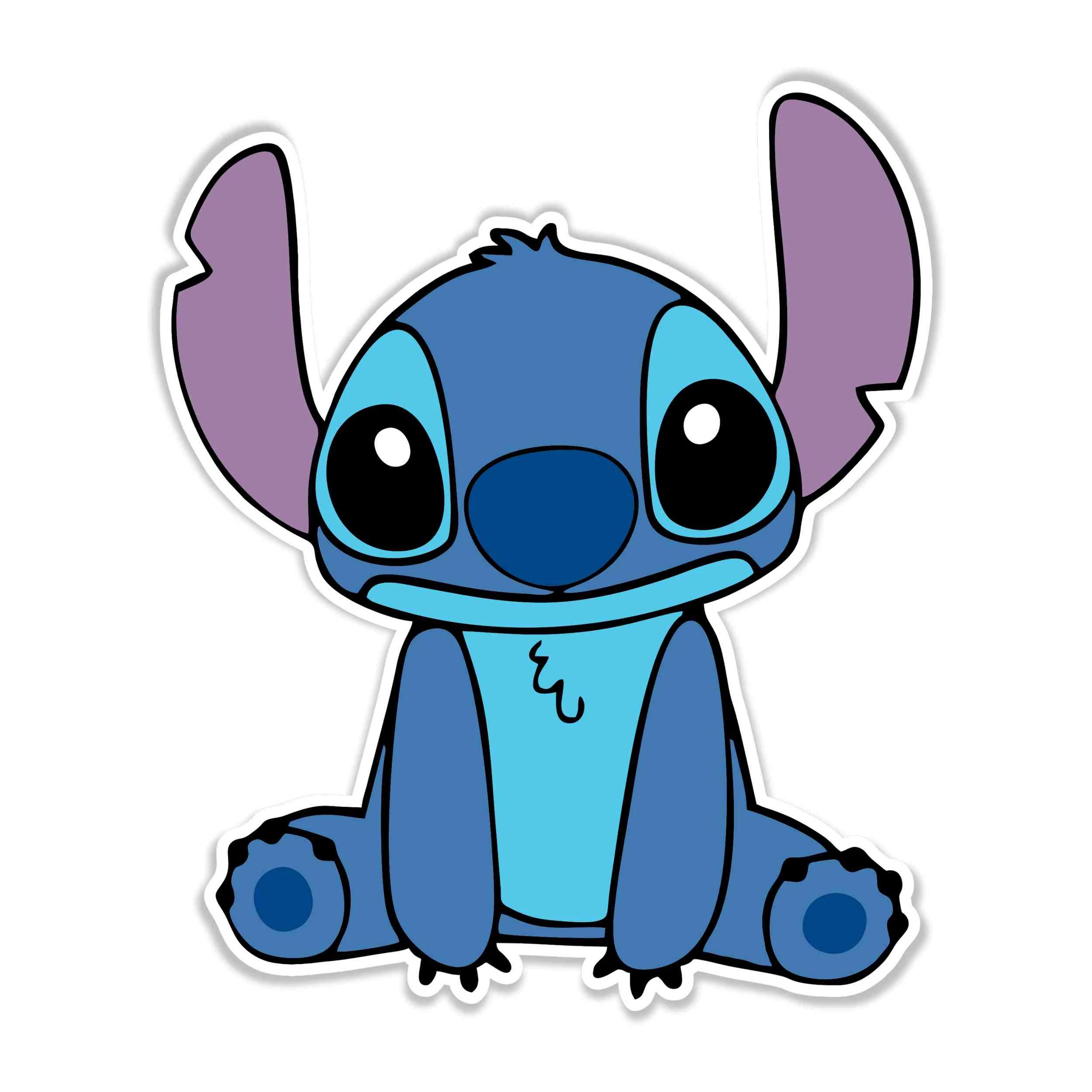 Stitch Full Color Vinyl Sticker - Custom Size
