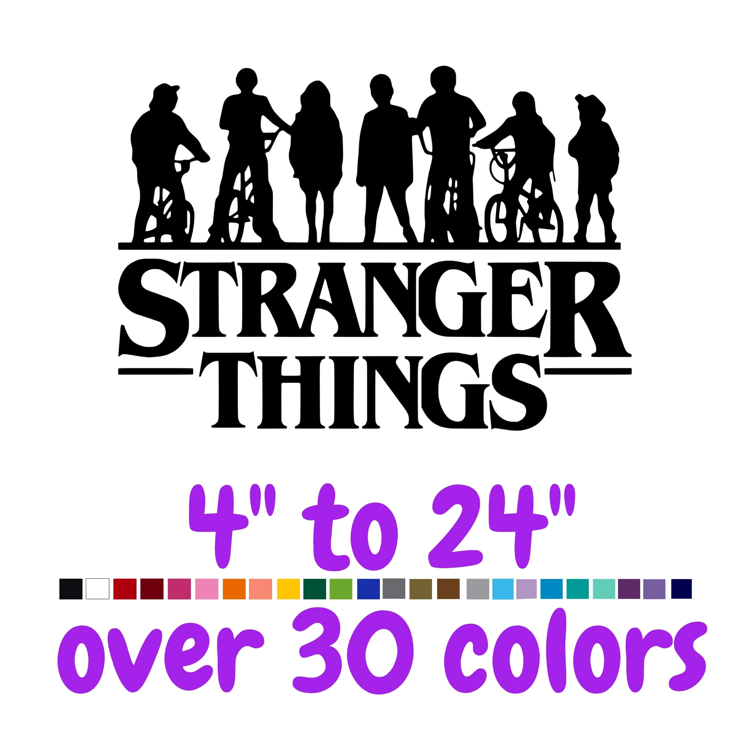 Stranger Things Vinyl Decal - Custom Size