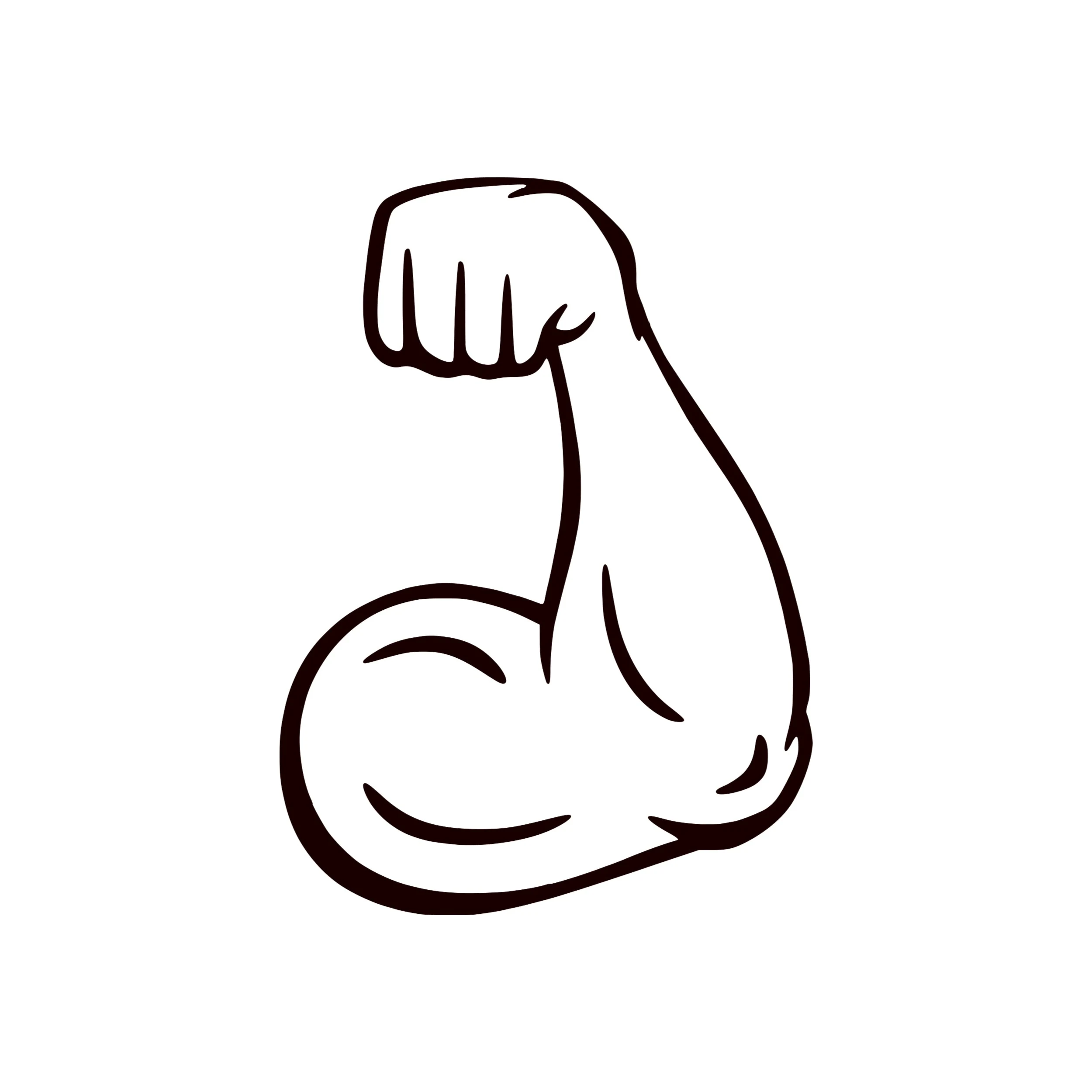Strong Arm Vinyl Decal - Custom Size