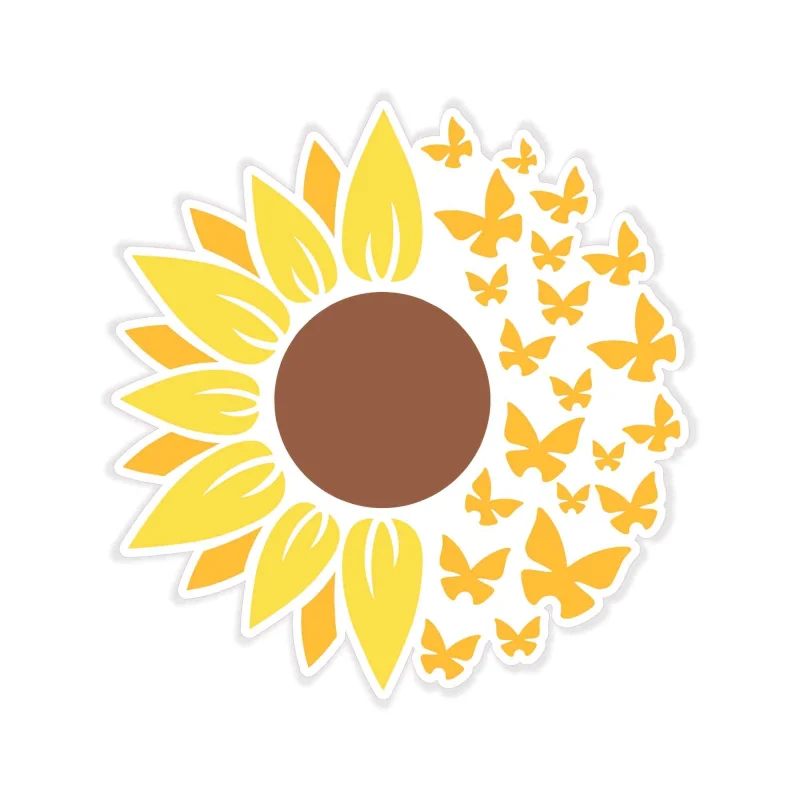 Sunflower Full Color Vinyl - Custom Size