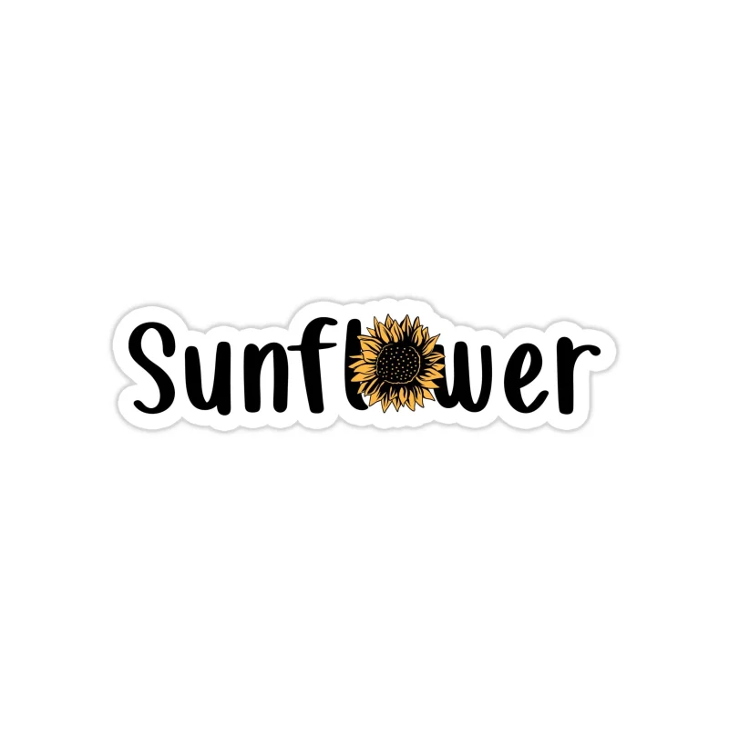 Sunflower Full Color Vinyl - Custom Size