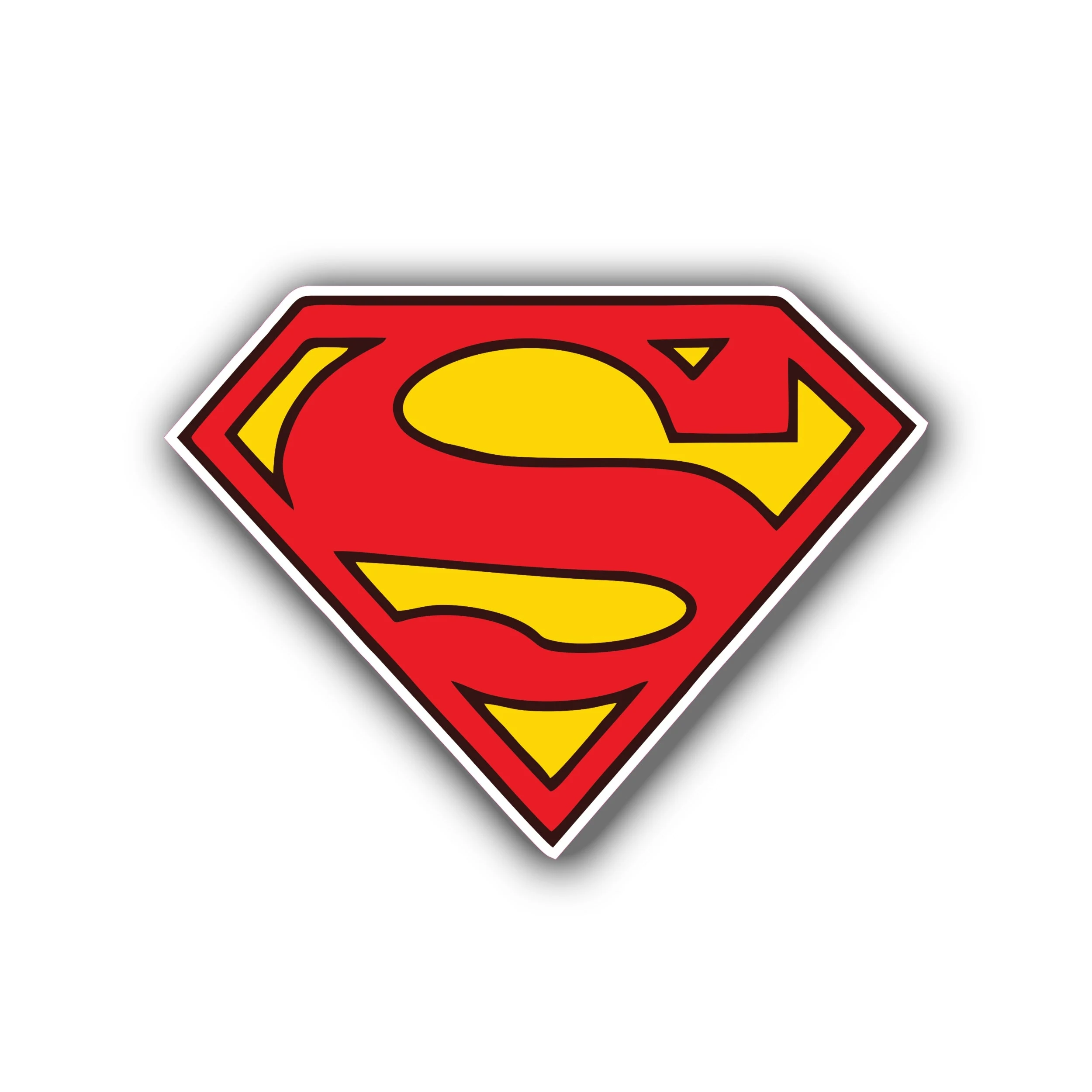 Superman - Full Color Vinyl Sticker - Custom Size