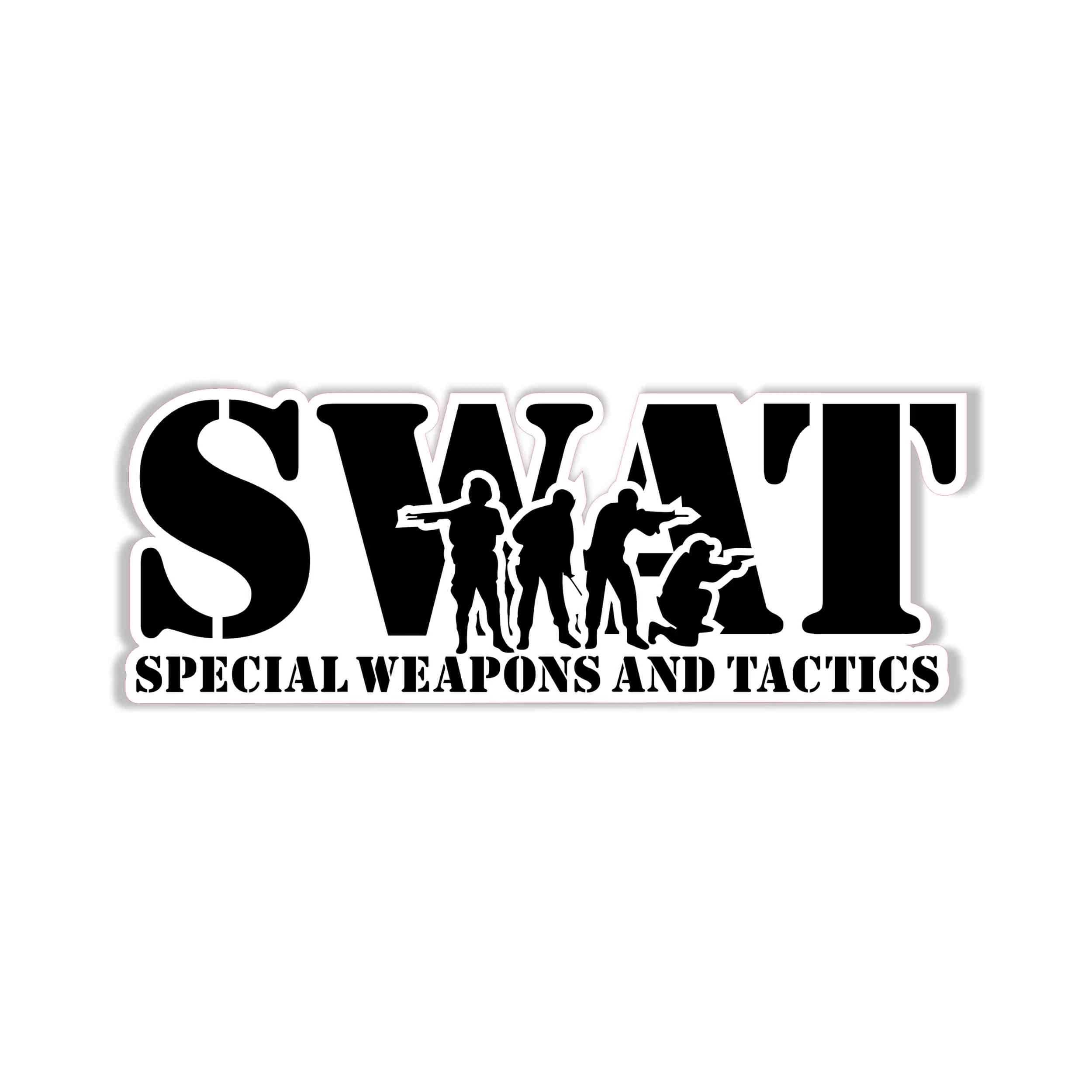 Swat Special Weapons and Tactics- Full Color Vinyl Decal - Custom Size