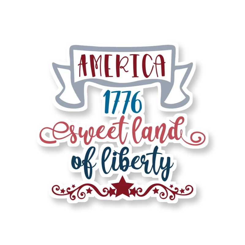 Sweet Land of Liberty - Iron On DTF Transfer - Custom Size