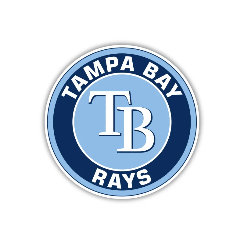 Tampa Bay Rays - Circle with Name - Iron On DTF Transfer - Custom Size