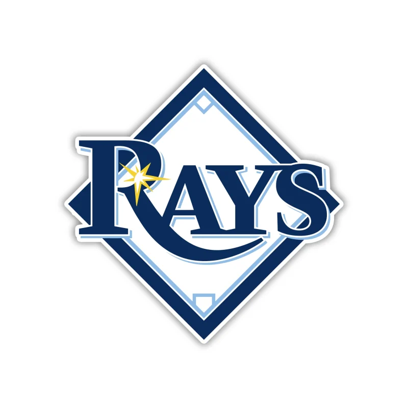 Tampa Bay Rays - Plate with Rays - Temporary Tattoo