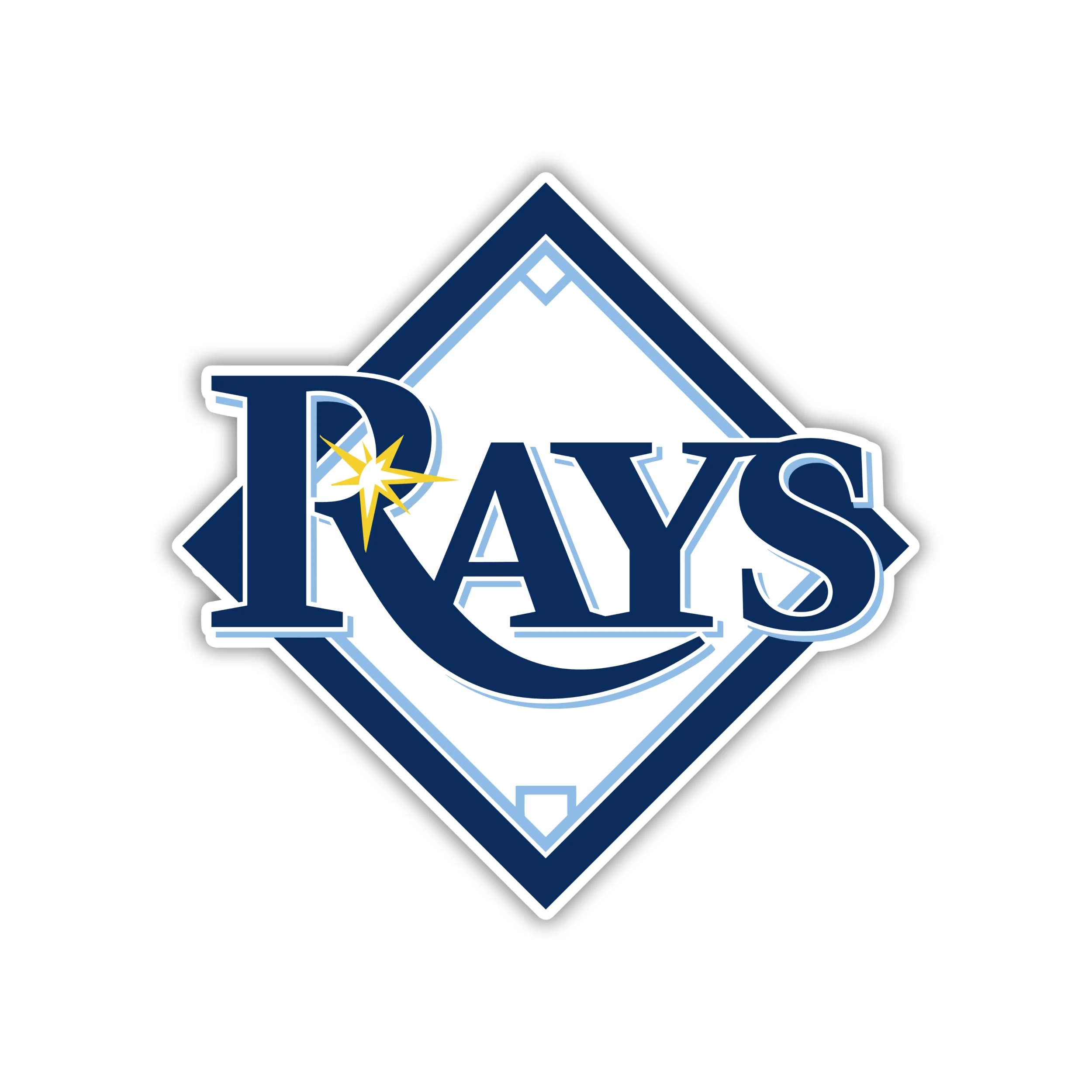 Tampa Bay Rays - Plate with Rays - Temporary Tattoo