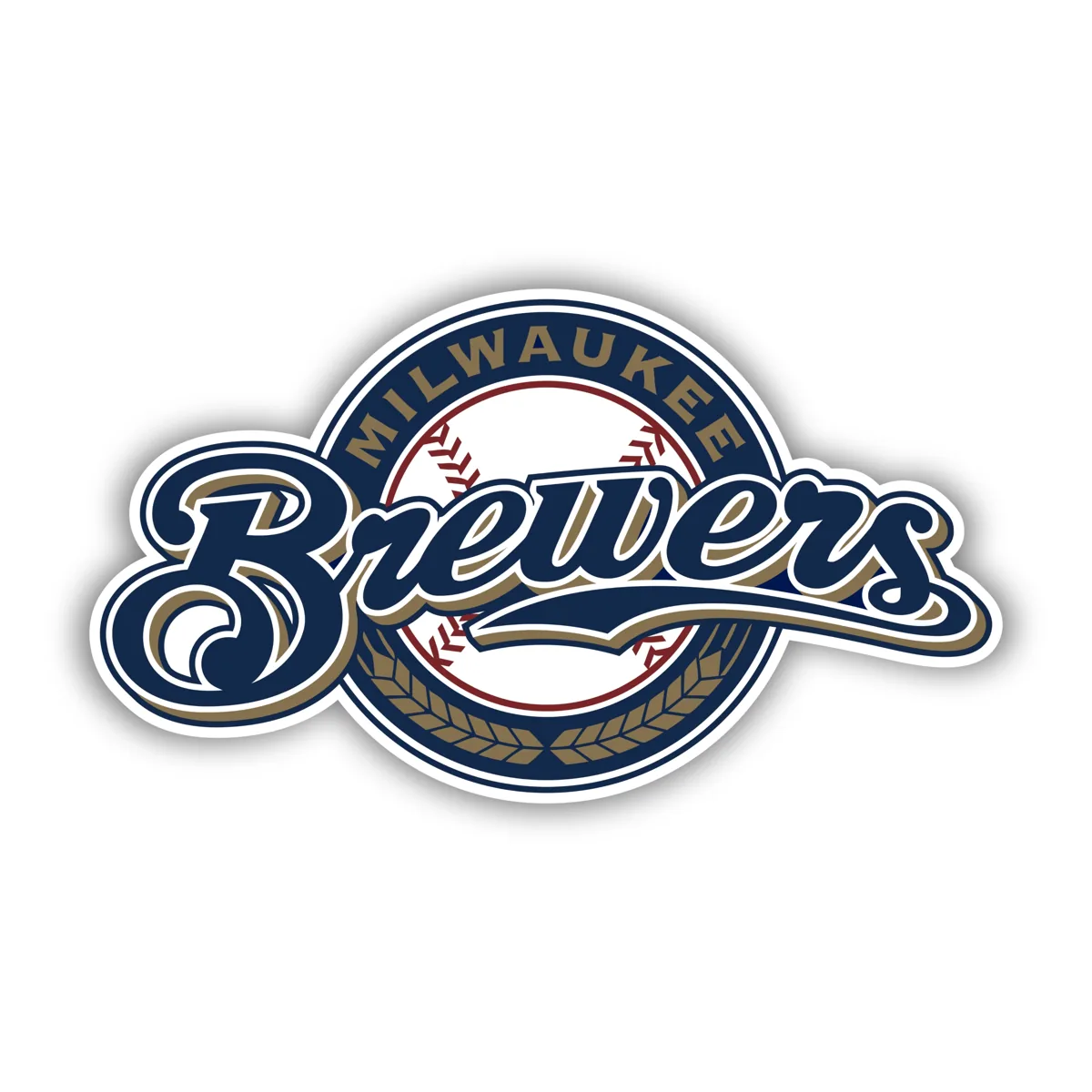 Milwaukee Brewers - Circle With Brewers - Temporary Tattoo