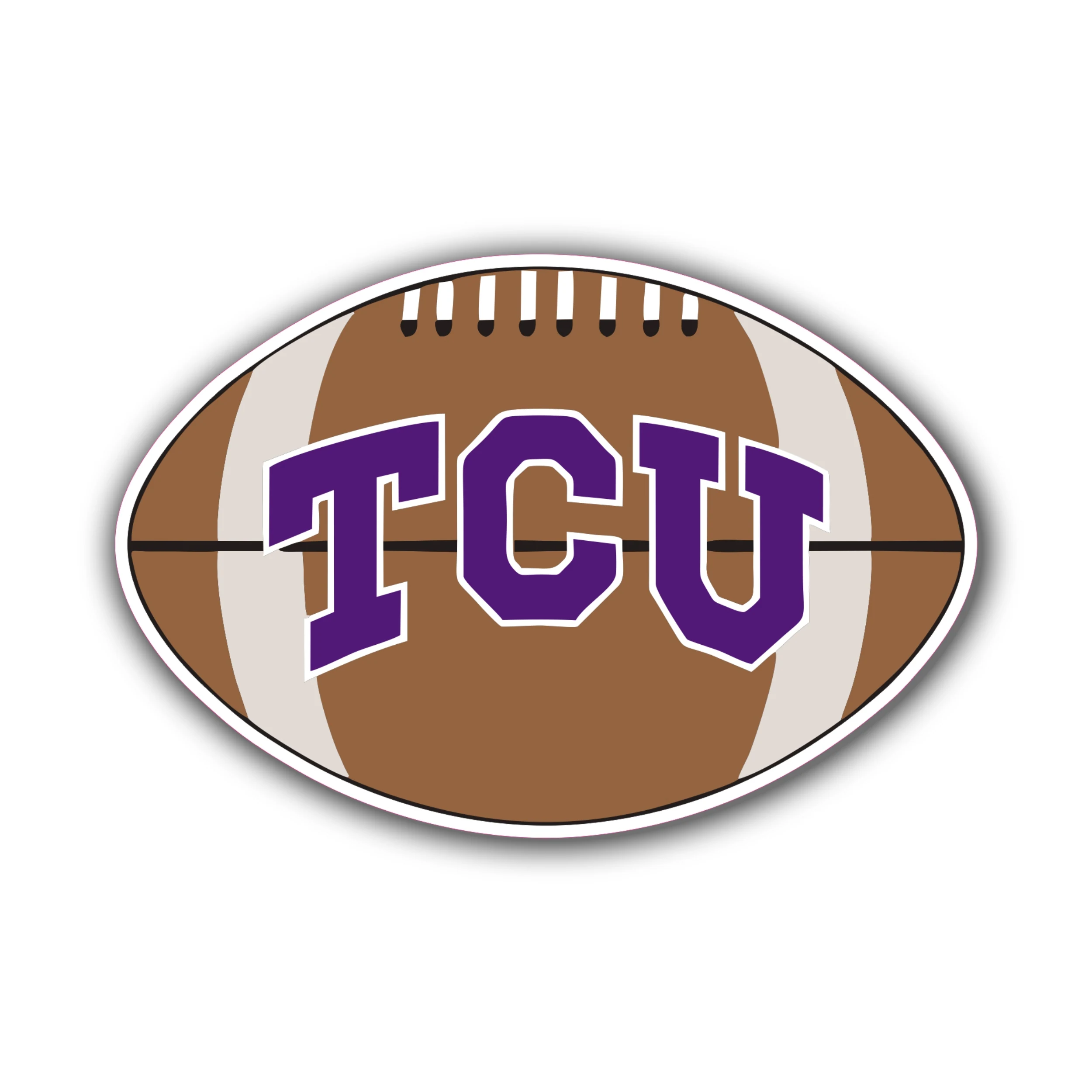 TCU Horned Frogs Full Color Vinyl Decal - Custom Size