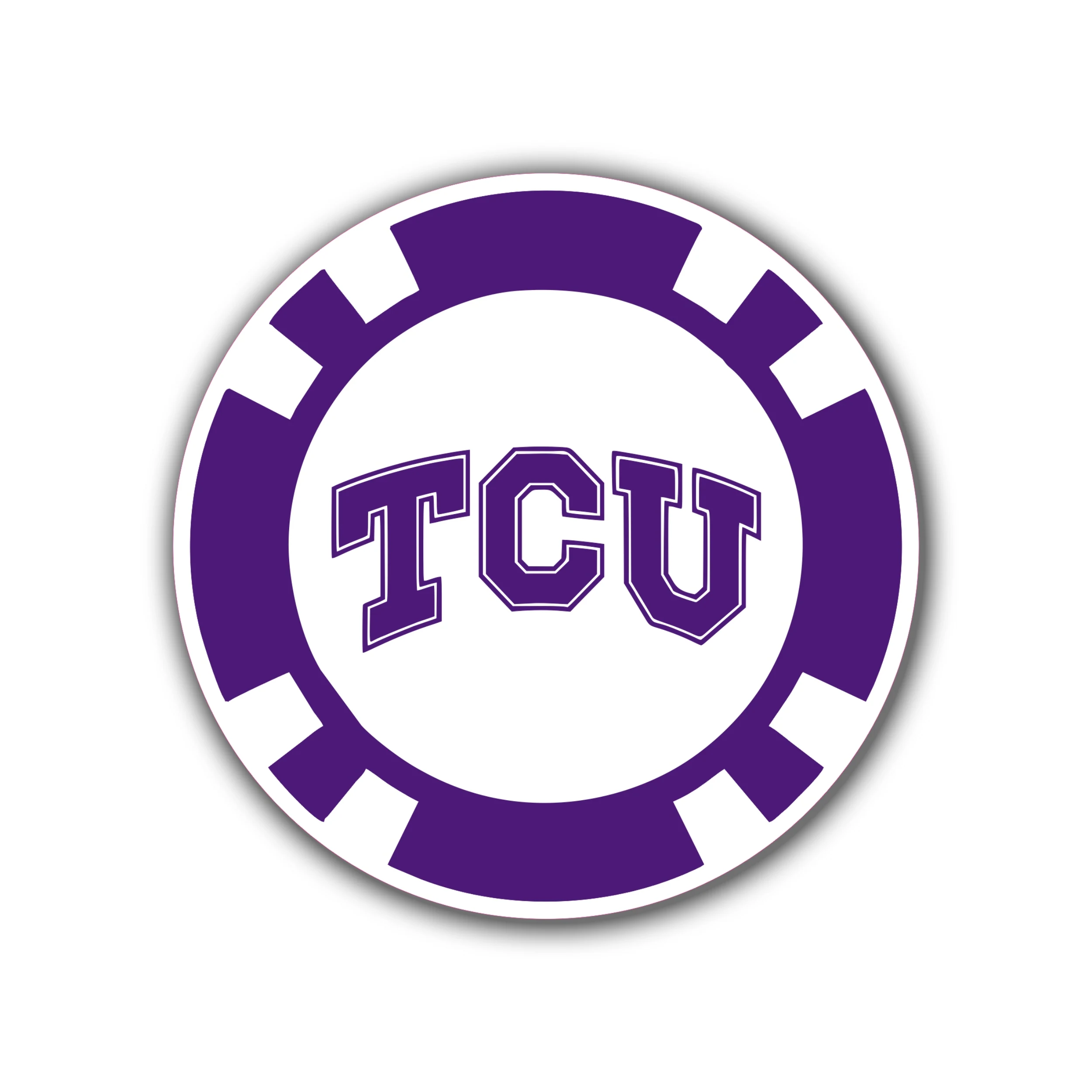 TCU Horned Frogs Full Color Vinyl Decal - Custom Size