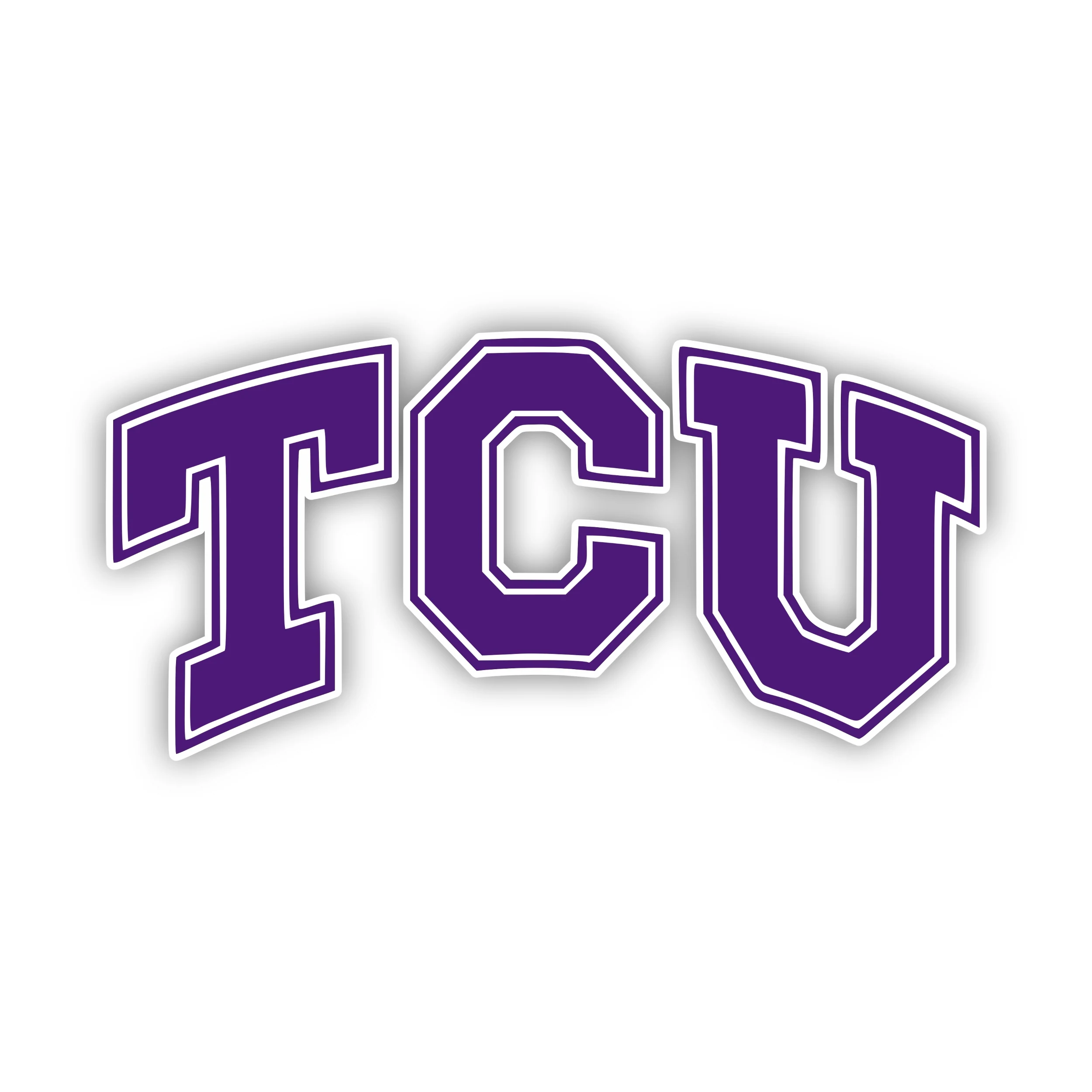 TCU Horned Frogs - Purple and White TCU - Iron On DTF Transfer - Custom Size
