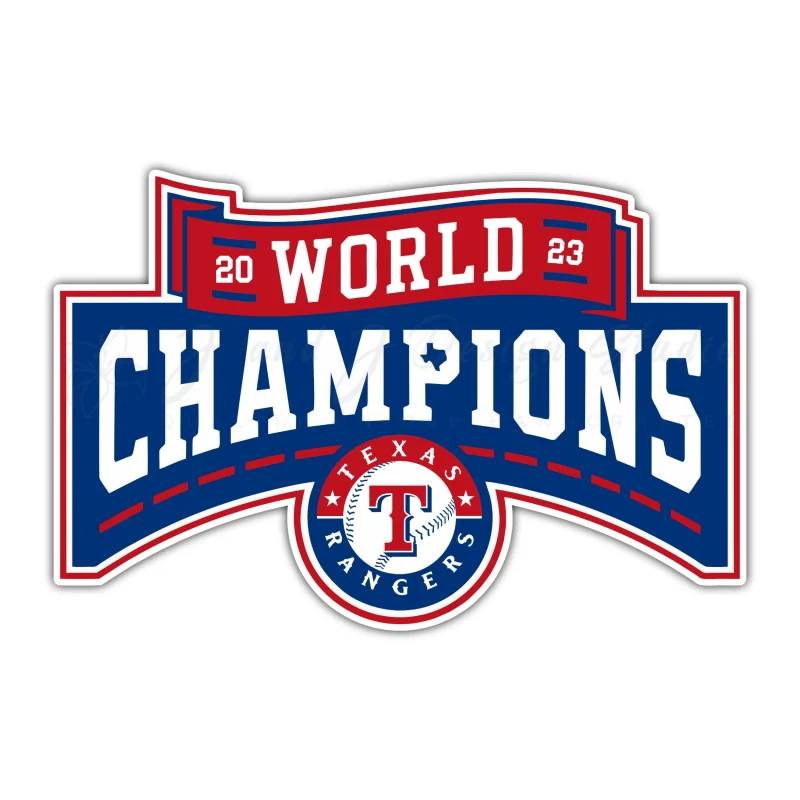 Texas Rangers - 2023 World Series Champions - Full Color