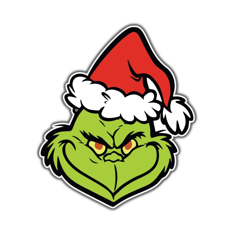 The Grinch - Full Color Vinyl Decal - Custom Size