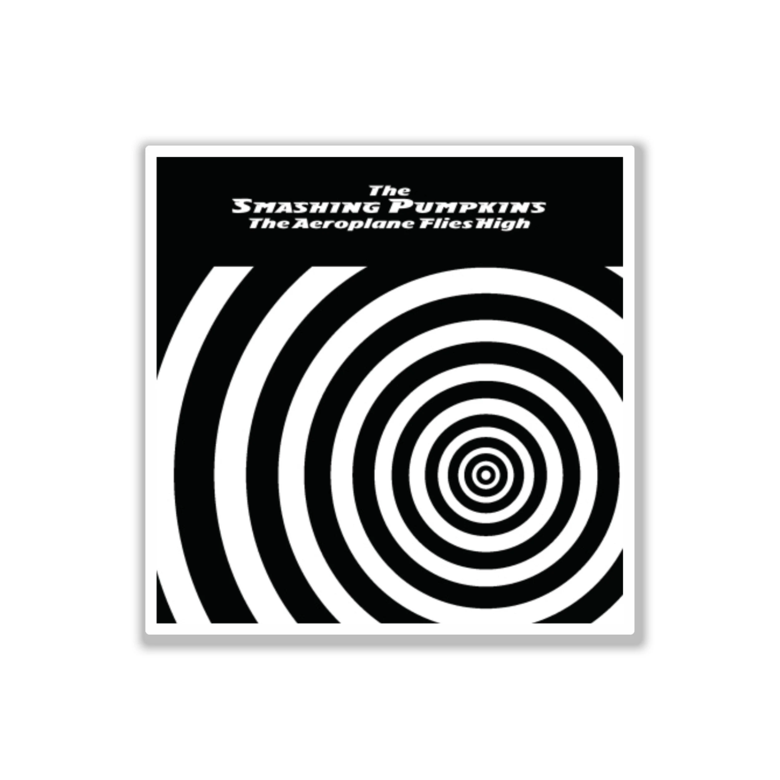 The Smashing Pumpkins - The Aeroplane Flies High Album Cover - Full Color Vinyl Sticker - Custom Size
