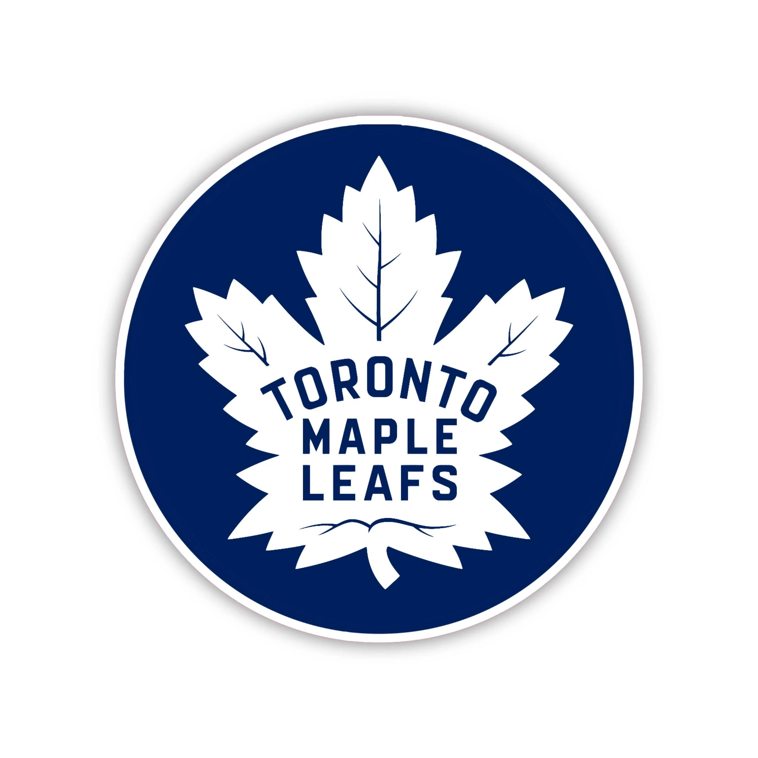 Toronto Maple Leafs - Dark Blue With White Leaf - Iron On DTF Transfer - Custom Size