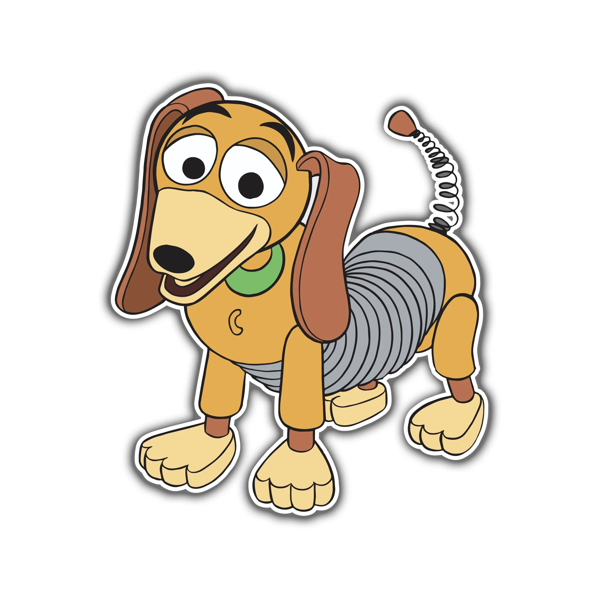 Toy Story Slinky Dog Full Color Vinyl Sticker - Custom Size