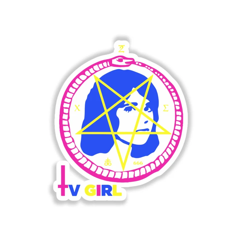 Tv Girl - Satan Girl With Name 3 - Full Color Vinyl Sticker - Custom Size