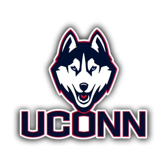 Uconn Grad Sticker UConn Full Color Vinyl Decal – Custom Size – Sports Stickers USA