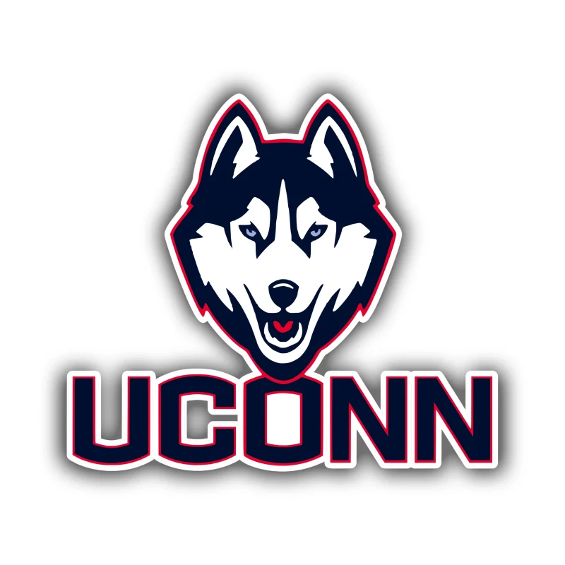 UConn Full Color Vinyl Decal - Custom Size