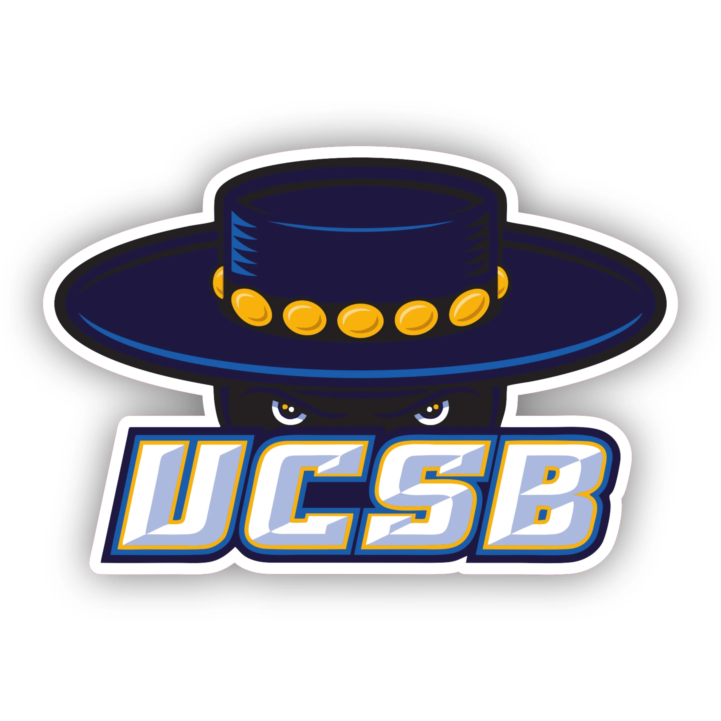 UCSB - Ole Head - Iron On DTF Transfer - Custom Size