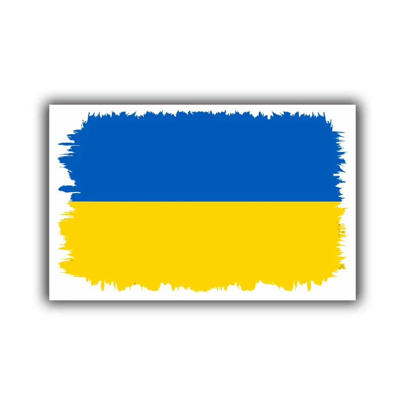 Ukraine Full Color Vinyl Decal - custom size