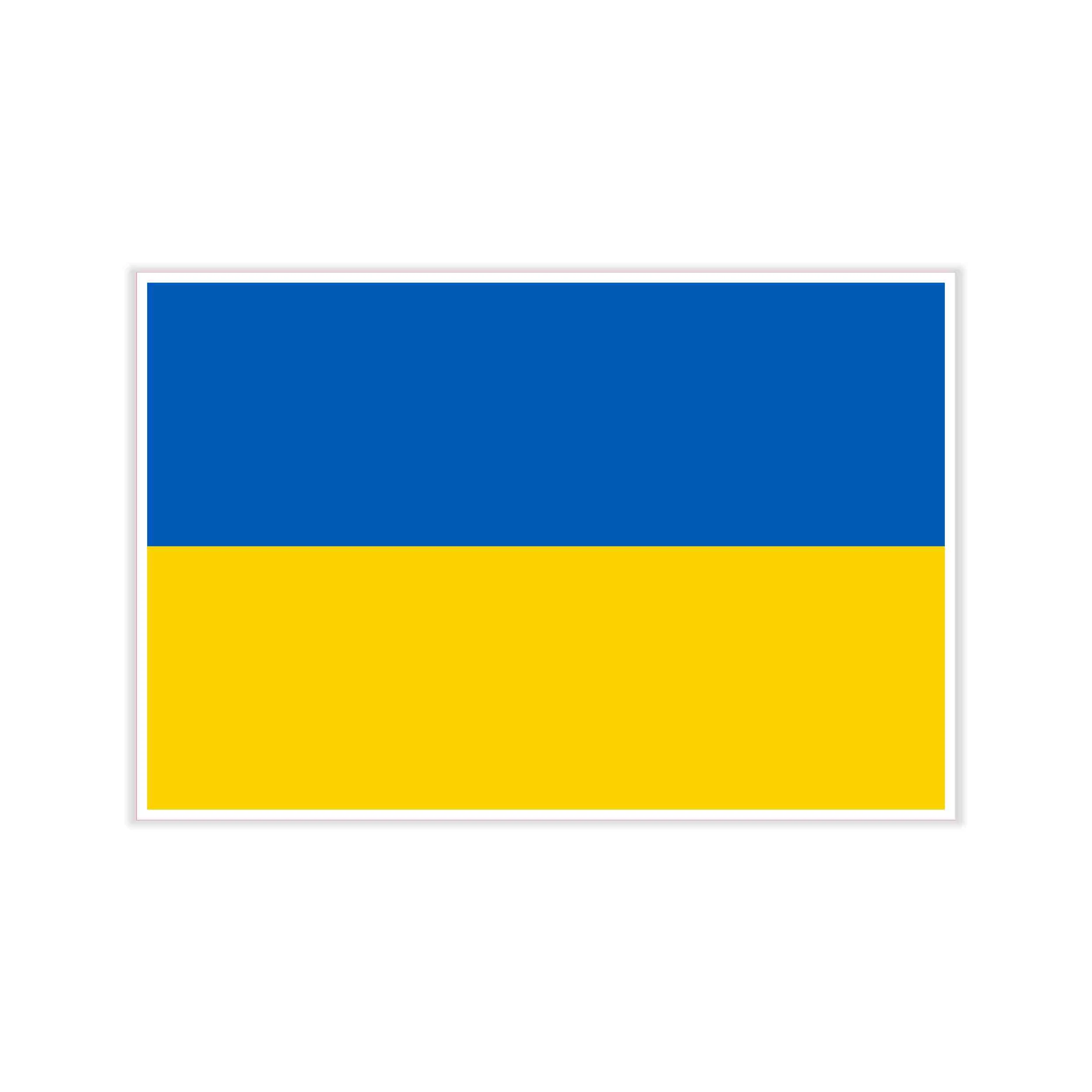 Ukraine Full Color Vinyl Decal - custom size