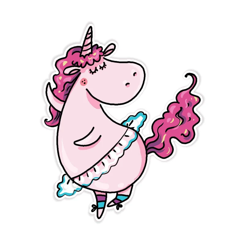 Unicorn Full Color Vinyl Decal - Custom Size