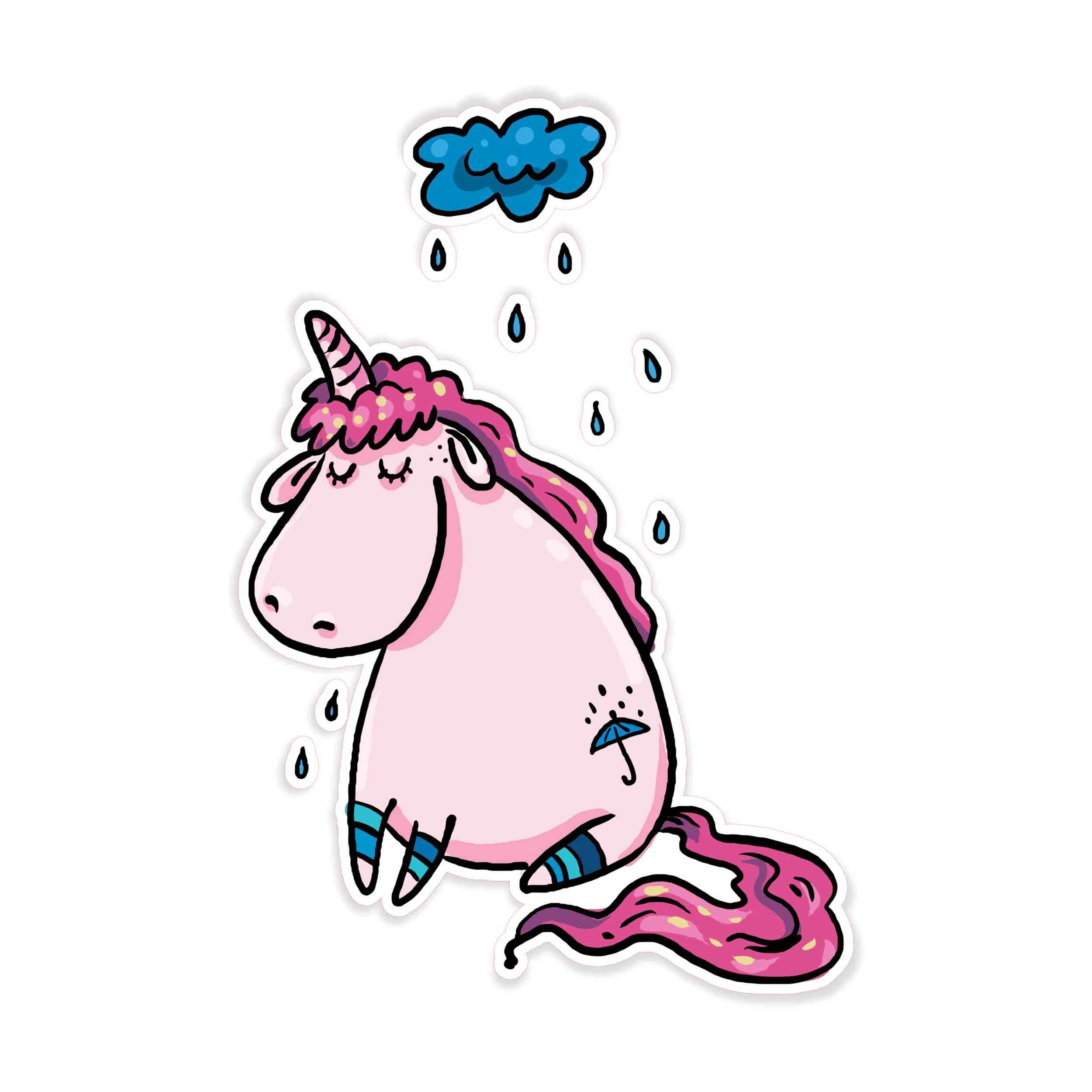 Unicorn Full Color Vinyl Decal - Custom Size