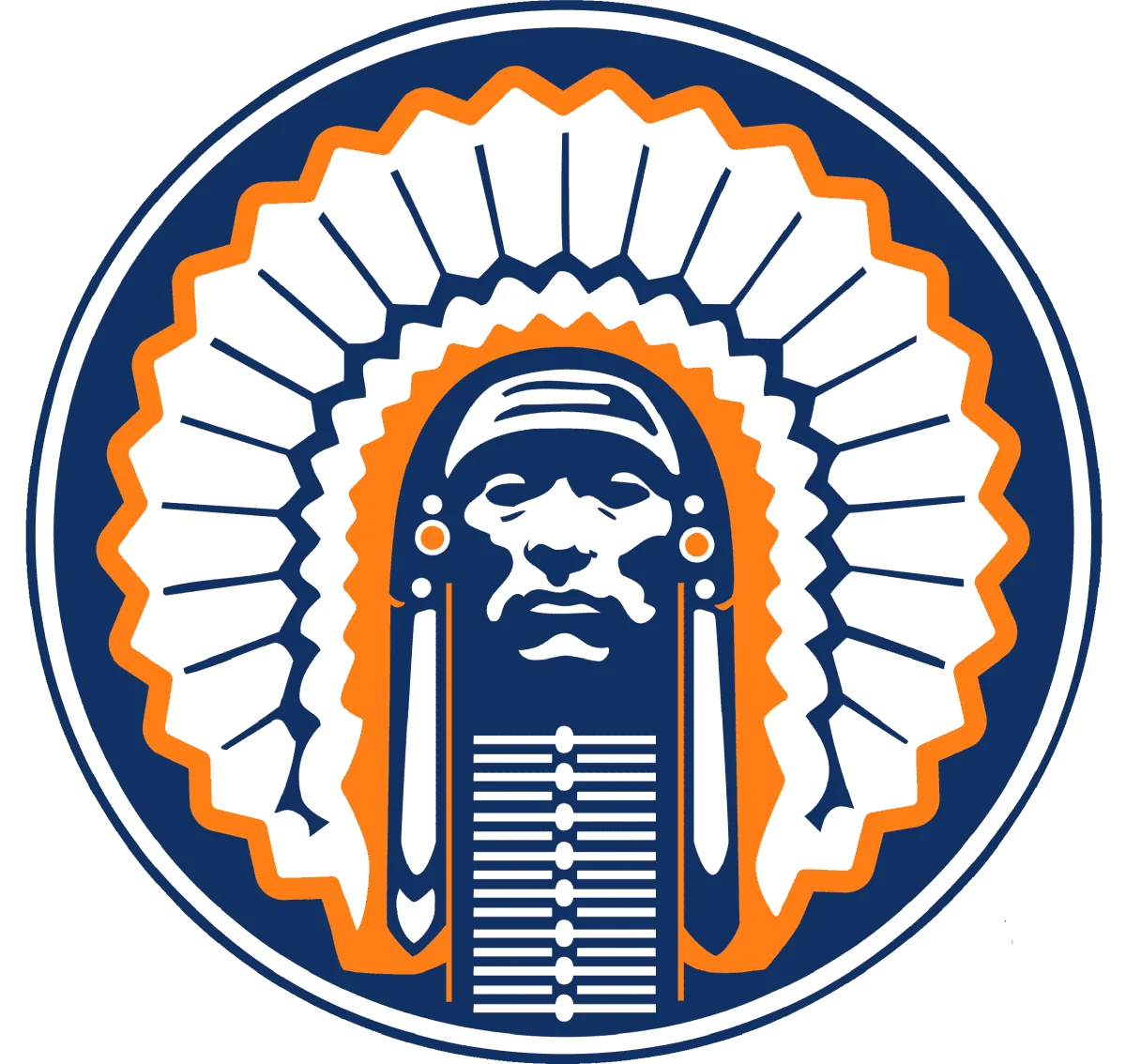 University of Illinois - Chief Illiniwek - Iron On DTF Transfer - Custom Size