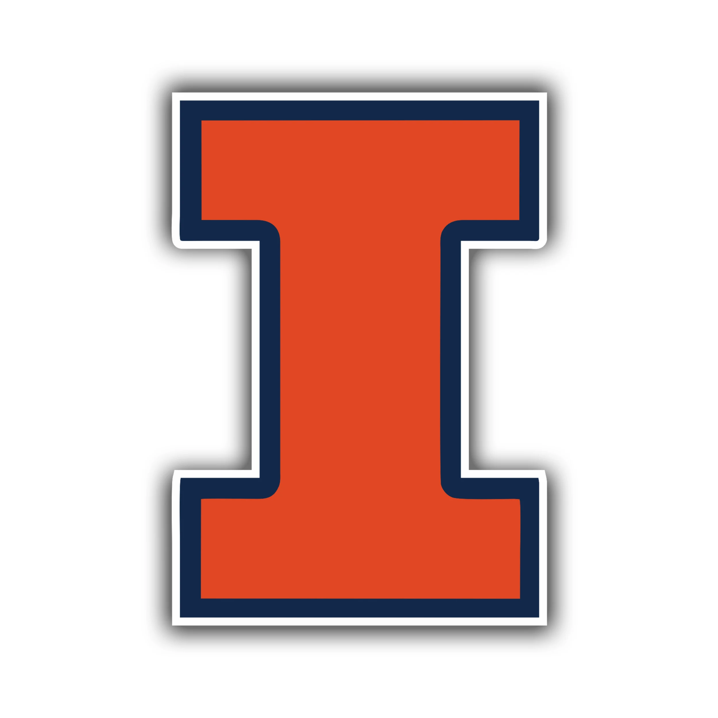 University of Illinois Full Color Vinyl Decal - Custom Size