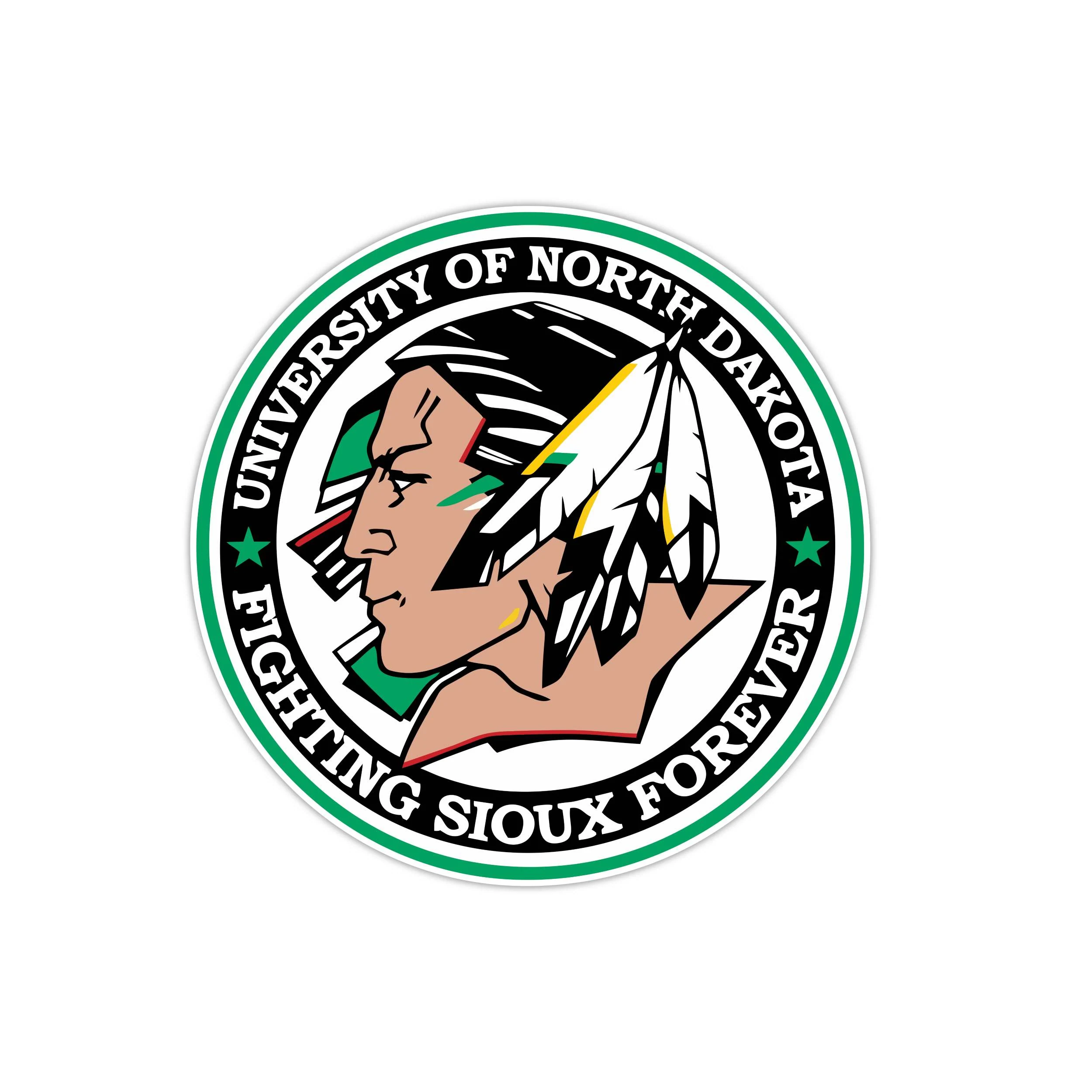 University Of North Dakota Full Color Vinyl Decal - Custom Size