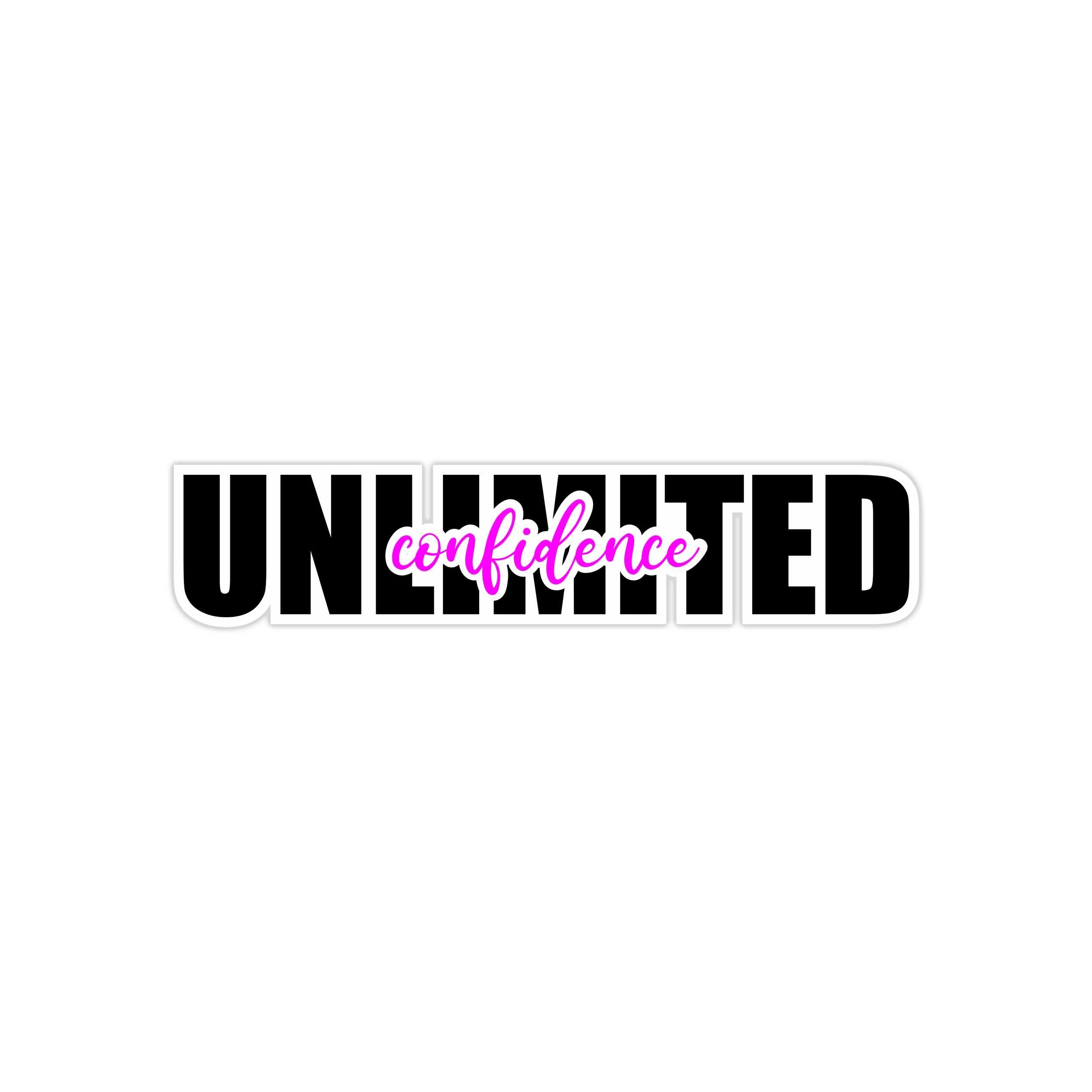 Unlimited Confidence Full Color Vinyl Decal - Custom Size